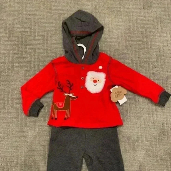Baby Esssentials Waffle Knit & Fleece 2 Piece Set - Picture 3 of 3